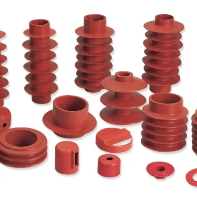 Hard silicone rubber for insulators
