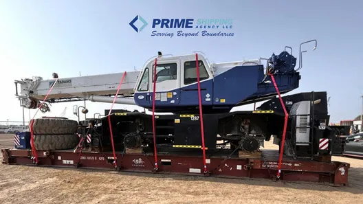 Oversized cargo, preparation for shipment