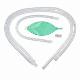 Disposable anesthetic breathing circuit with a bag of 2 - 0.5 liters, an additional single corrugated hose of 0.8 m and 1 connector.
type: Adult / Pediatric.