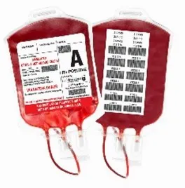 Empty thermal transfer labels in rolls for blood bags.
Size: 102 * 76 mm