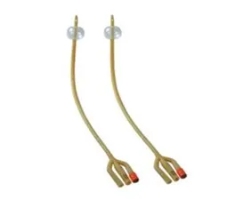Foley catheter, three-way, latex
16-18-20 Fr