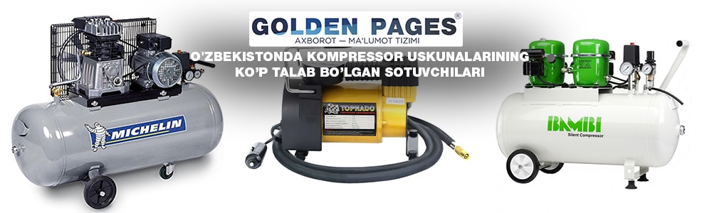 O'zbekistonda kompressor uskunalari sotuvchilari