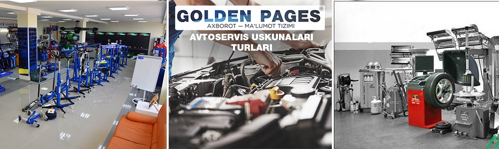 Avtoservis uskunalari turlari