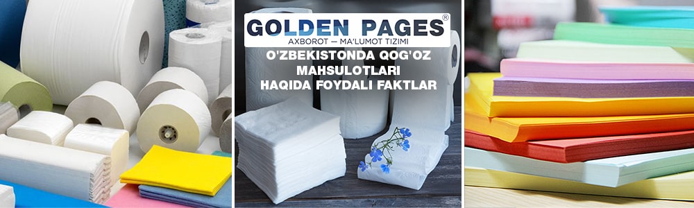 O'zbekistonda qog'oz: foydali ma'lumotlar