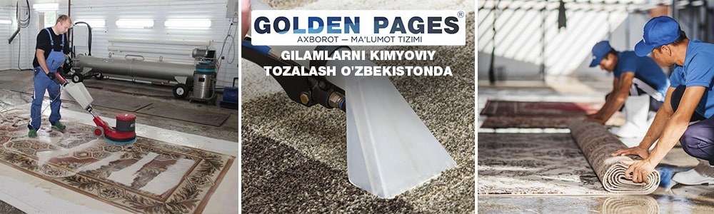Gilamni Toshkentda kimyoviy tozalashga topshirish