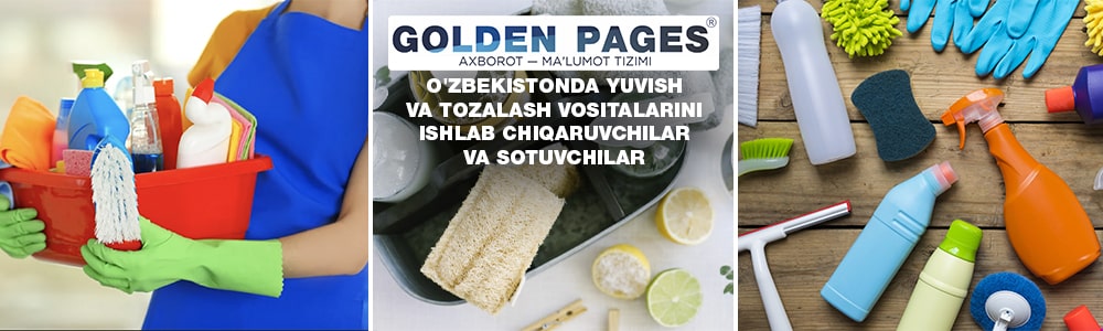 O'zbekistonda ishlab chiqaruvchidan tozalash vositalari