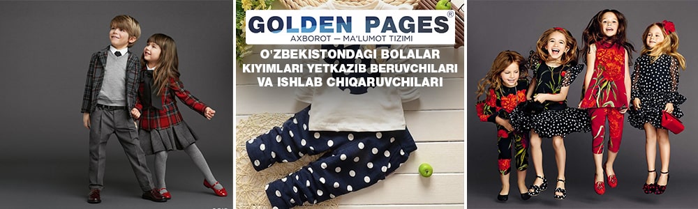Toshkent, O'zbekistondagi bolalar kiyimlari yetkazib beruvchilari va ishlab chiqaruvchilari