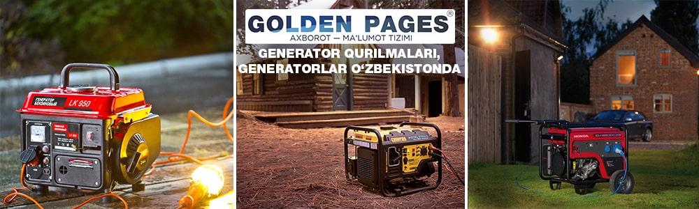 Generator qurilmalari, generatorlar Toshkentda va O'zbekistonda