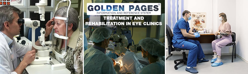 Treatment and rehabilitation in eye clinics