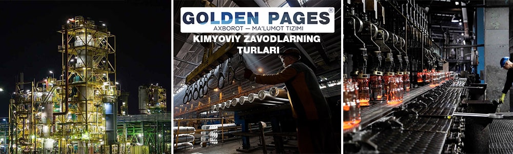 Kimyoviy zavodlarning turlari: ular nima