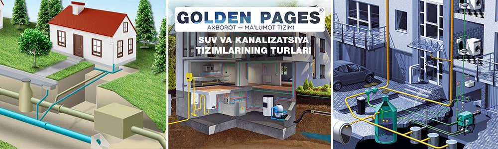 Suv va kanalizatsiya tizimlarining turlari