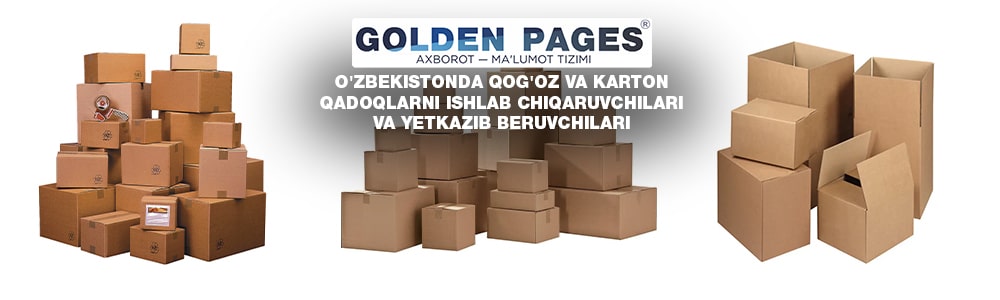 O'zbekistonda qog'oz va karton qadoqlarni ishlab chiqaruvchilari va yetkazib beruvchilari