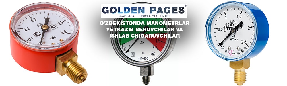O'zbekistonda manometrlar yetkazib beruvchilar va ishlab chiqaruvchilar