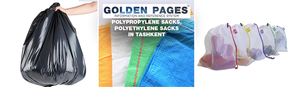 Polypropylene sacks, polyethylene sacks in Tashkent and Tashkent region