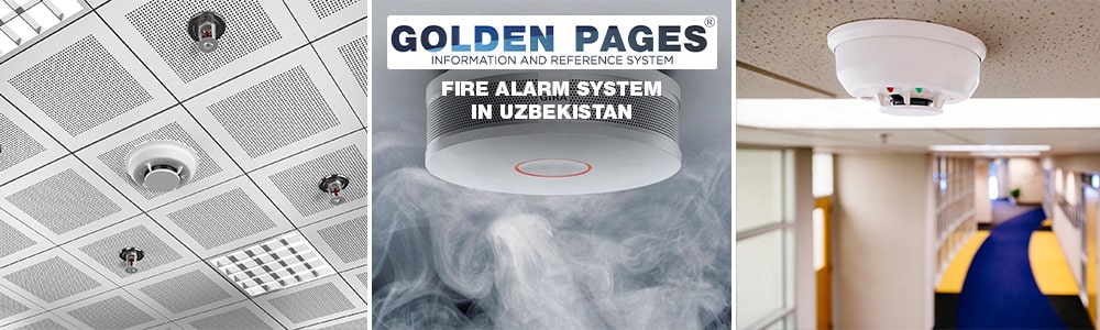 Fire alarm system in the office in Uzbekistan