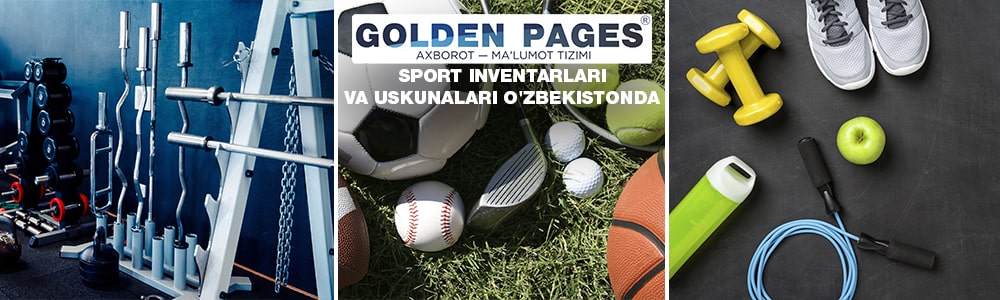 Sport inventarlari va uskunalari O'zbekistonda