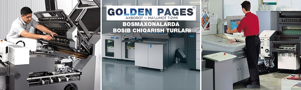 Bosmaxonalarda chop etish turlari