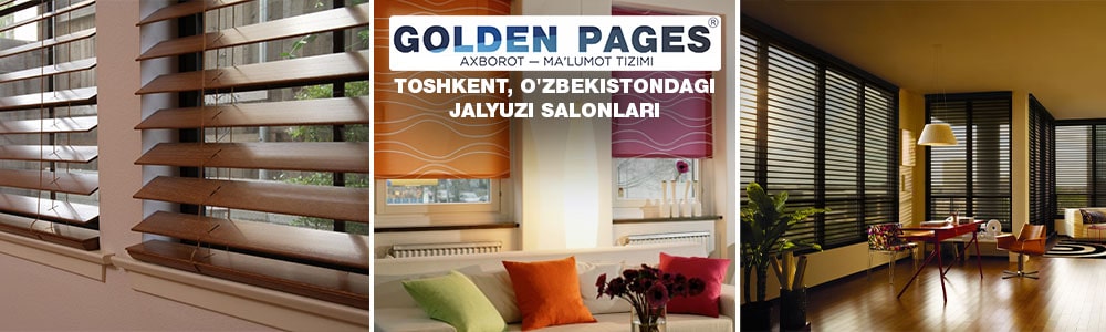 O'zbekistonda jalyuzilarga buyurtma berish