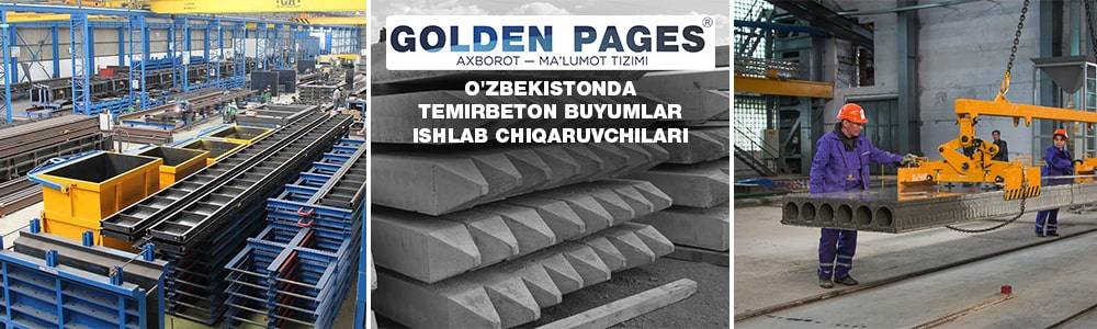 Toshkentda ishlab chiqaruvchidan temirbeton buyumlar